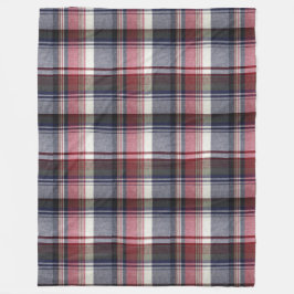 De rode Grijze Plaid van het Geruite Schotse Fleece Deken