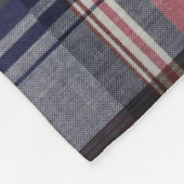 De rode Grijze Plaid van het Geruite Schotse Fleece Deken (Hoek)