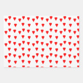 De rode groene Stippen van vandaag Hearts Christma Inpakpapier Vel (Voorkant)