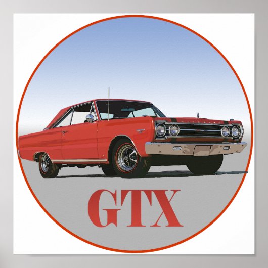 DE RODE GTX VAN 1967 POSTER (Voorkant)
