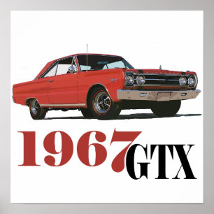 DE RODE GTX VAN 1967 POSTER