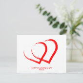 De Rode Harten van de Dag van de Valentijn zijn el Feestdagenkaart (Staand voorkant)