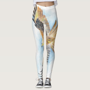 De rode Havik van de Staart Leggings