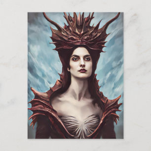 De Rode heks van de bergen fantastische kunst Briefkaart