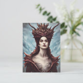 De Rode heks van de bergen fantastische kunst Briefkaart (Staand voorkant)