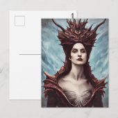 De Rode heks van de bergen fantastische kunst Briefkaart (Voorkant / Achterkant)