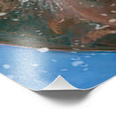 De rode herten (Cervus elaphus) Foto Afdruk (Hoek)