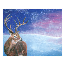 De rode herten (Cervus elaphus) Foto Afdruk