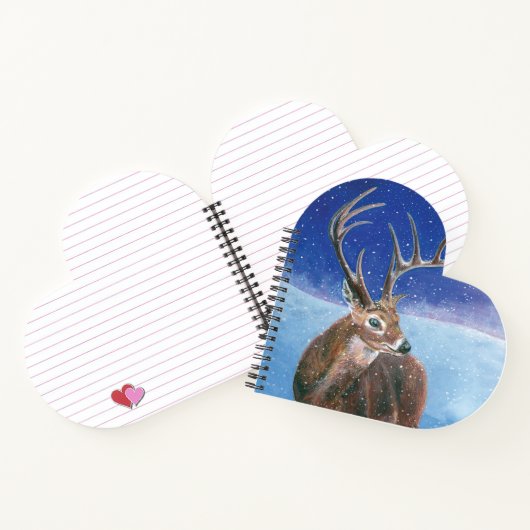 De rode herten (Cervus elaphus) Notitieboek (Binnen)