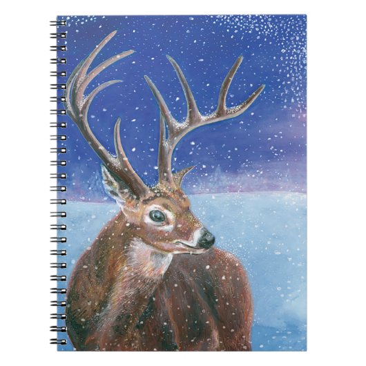 De rode herten (Cervus elaphus) Notitieboek (Voorkant)