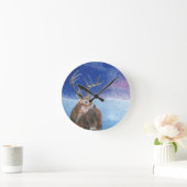 De rode herten (Cervus elaphus)  Ronde Klok (Huis)