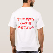 DE RODE IS SNELLER!™ T-SHIRT (Achterkant)