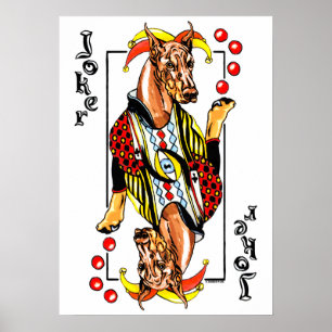 De Rode Joker van Doberman Poster