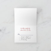 De rode Kaart RSVP van de Bloem van de Berg Mooie (Binnen)