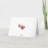 De rode Kaart van de Vakantie van de Klokken van (Achterkant)