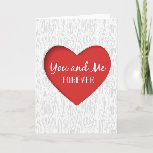 De rode Kaart van de Valentijnsdag van het Hart (Voorkant)