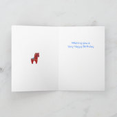 De rode Kaart van de Verjaardag van het Paard Dala (Binnen)