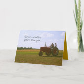 De rode Kaart van Vaderdag van de Tractor (Voorkant)