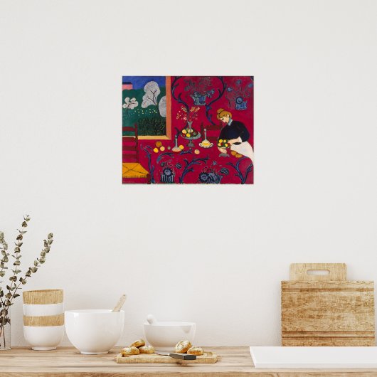 De rode kamer van Matisse Poster (Keuken)