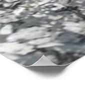 De rode kantoor zoomachtergrond van het blad"- poster (Hoek)