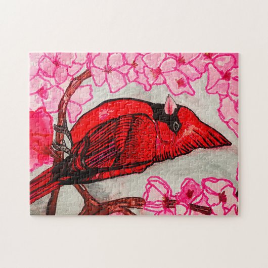 DE RODE KARDINAAL LEGPUZZEL (Horizontaal)