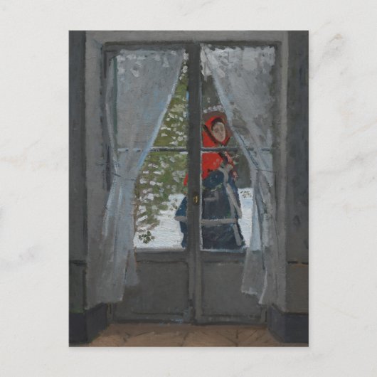 De Rode Kerchief | Claude Monet Briefkaart (Voorkant)