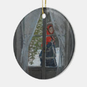 De Rode Kerchief | Claude Monet Keramisch Ornament (Links)