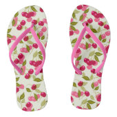 De rode kersen. teenslippers (Voetbed)
