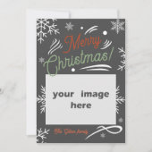 de rode kerst feestdagenkaart (Voorkant)