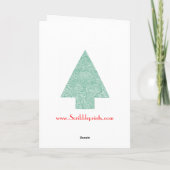 De rode Kerstkaart van de Boom Feestdagen Kaart (Achterkant)