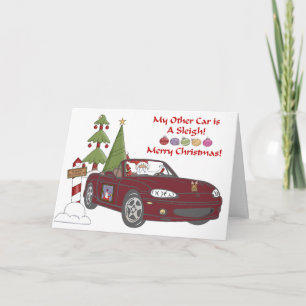 De Rode Kerstman van het koper Feestdagen Kaart