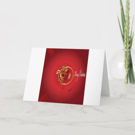 De rode kersttaartjes hebben een verlichte fijne d feestdagen kaart (Voorkant)