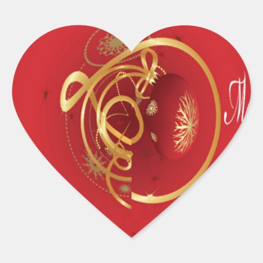 De rode kersttaartjes hebben een verlichte fijne d hart sticker (Voorkant)