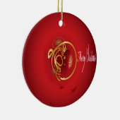 De rode kersttaartjes hebben een verlichte fijne d keramisch ornament (Rechts)