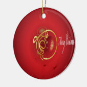 De rode kersttaartjes hebben een verlichte fijne d keramisch ornament (Links)