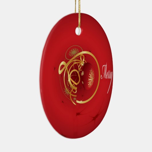 De rode kersttaartjes hebben een verlichte fijne d keramisch ornament (Rechts)