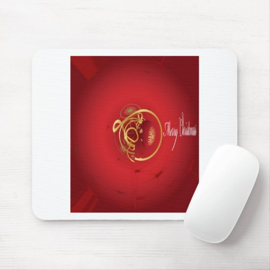 De rode kersttaartjes hebben een verlichte fijne d muismat (Met muis)