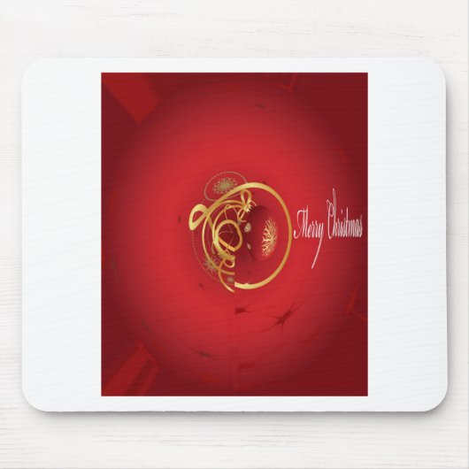 De rode kersttaartjes hebben een verlichte fijne d muismat (Voorkant)