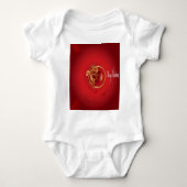 De rode kersttaartjes hebben een verlichte fijne d romper (Voorkant)