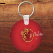De rode kersttaartjes hebben een verlichte fijne d sleutelhanger (Voorkant)