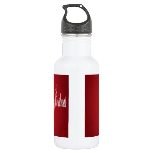 De rode kersttaartjes hebben een verlichte fijne d waterfles  (Achterkant)