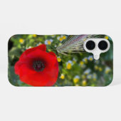 De rode klaproos iPhone 16 hoesje (Achterkant horizontaal)