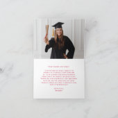 De Rode Klasse van het Afstuderen 2025 Bedankkaart (Binnen)