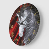 De rode Klok van de Muur van het Paard van het (Hoek)