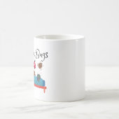 De rode knuppels zijn stijlvol koffiemok (Center)