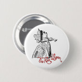 De Rode Koningin Ronde Button 5,7 Cm (Voorkant /achterkant)