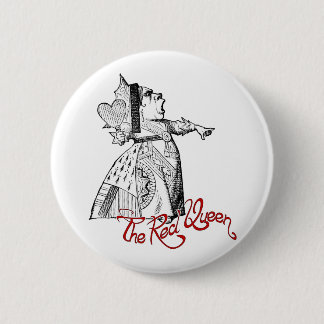 De Rode Koningin Ronde Button 5,7 Cm