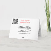 De rode Laarzen van de Tuin om het even welke Kaart (Achterkant)