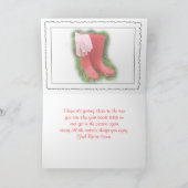 De rode Laarzen van de Tuin om het even welke Kaart (Binnen)