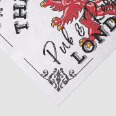 De Rode Leon - Pub-teken Tissuepapier (Detail)